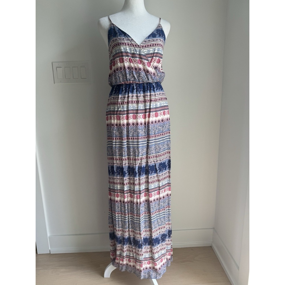 One Clothing Floral Print V-Neck Maxi Summer Dress size Small
